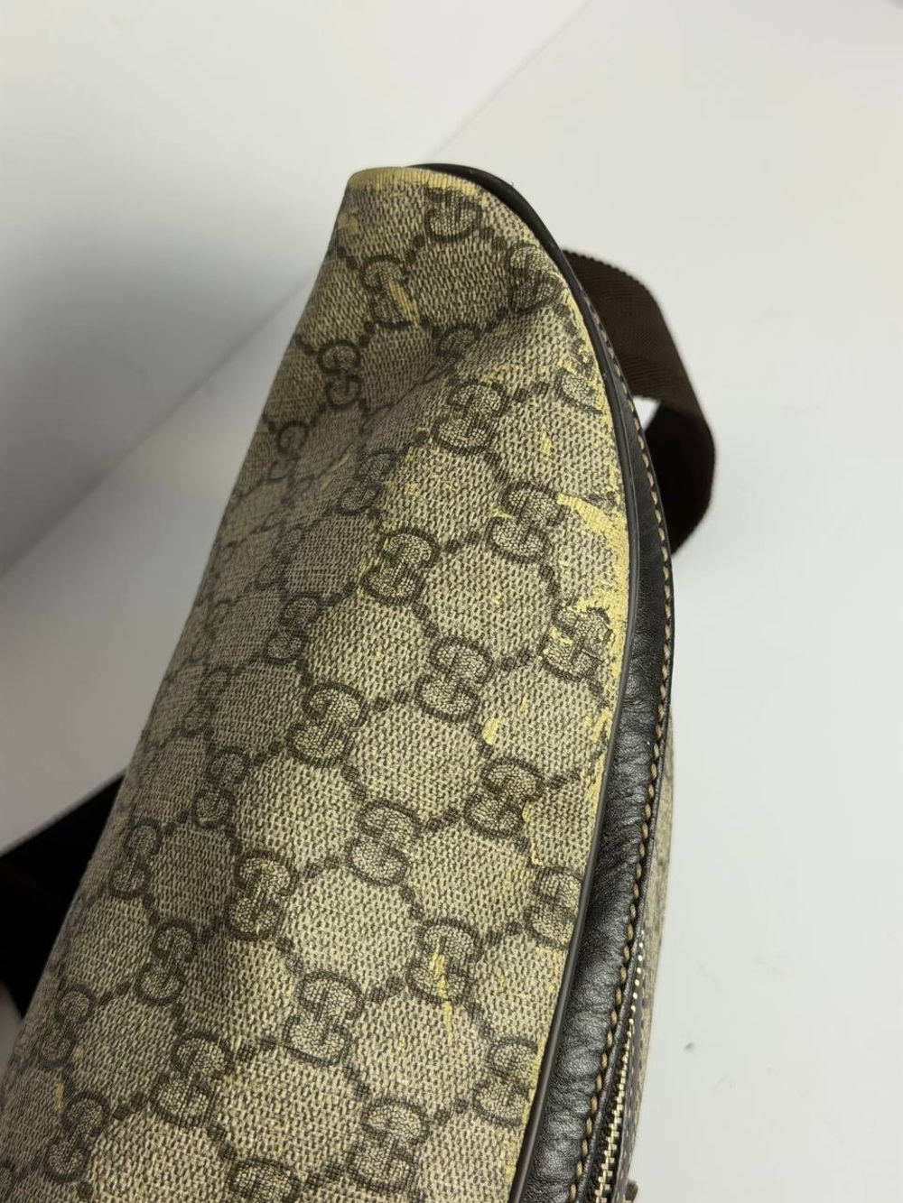 Gucci GG Supreme Beige Monogram Coated Canvas Belt Bum Bag - Picture 11 of 14